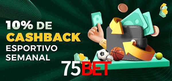 10% de bônus de cashback na 75bet